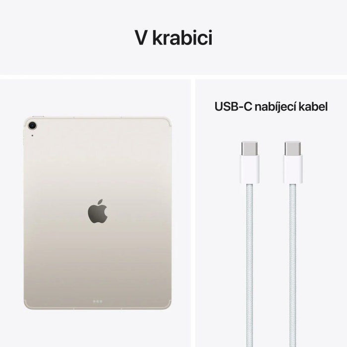 Таблет Apple - iPad Air M4 Cellular, 13'', 12GB/512GB, Starlight