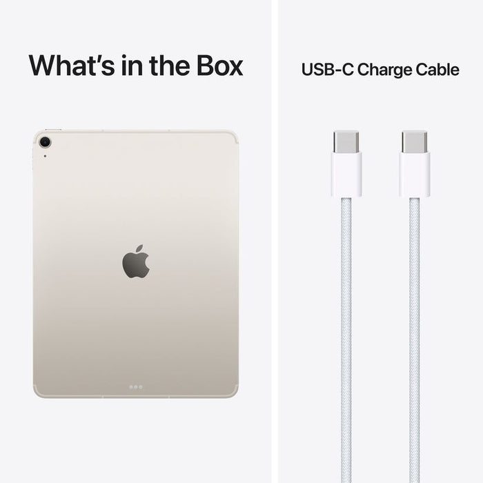 Таблет Apple - iPad Air M4 Cellular, 13'', 12GB/1TB, Starlight