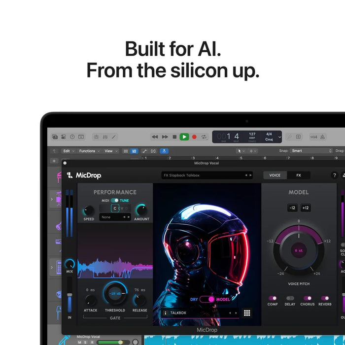 Apple 14-инчов MacBook Pro: Чип Apple M5 с 10-ядрен процесор и 10-ядрен графичен процесор, 24GB, 1TB SSD - космическо черно