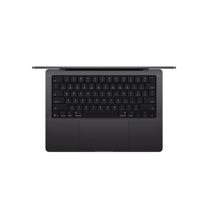 Apple 14-инчов MacBook Pro: Чип Apple M5 с 10-ядрен процесор и 10-ядрен графичен процесор, 24GB, 1TB SSD - космическо черно
