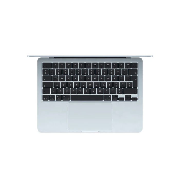 Apple MacBook Air 13.6: Чип Apple M5 с 10-ядрен процесор и 8-ядрен графичен процесор, 16GB, 512GB SSD - небесно син