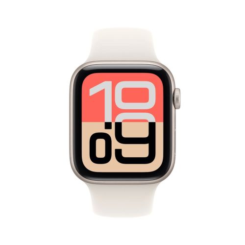 Apple Watch SE 3 (2025) GPS 44mm Starlight Alu Case, Starlight Sport Band M/L EU MEHJ4