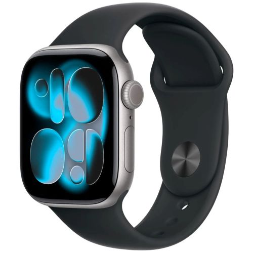 Apple Watch Series 11 (2025) GPS 42mm Space Gray Alu Case, Black Sport Band M/L EU MEQX4