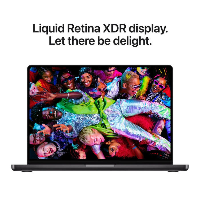 Apple 14-инчов MacBook Pro: Чип Apple M5 Max с 18-ядрен процесор и 32-ядрен графичен процесор, 36GB, 2TB SSD - космическо черно
