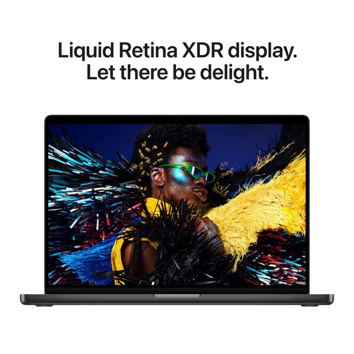 Apple 16-инчов MacBook Pro: Apple M5 Pro чип с 18-ядрен процесор и 20-ядрен графичен процесор, 48GB, 1TB SSD - космическо черно