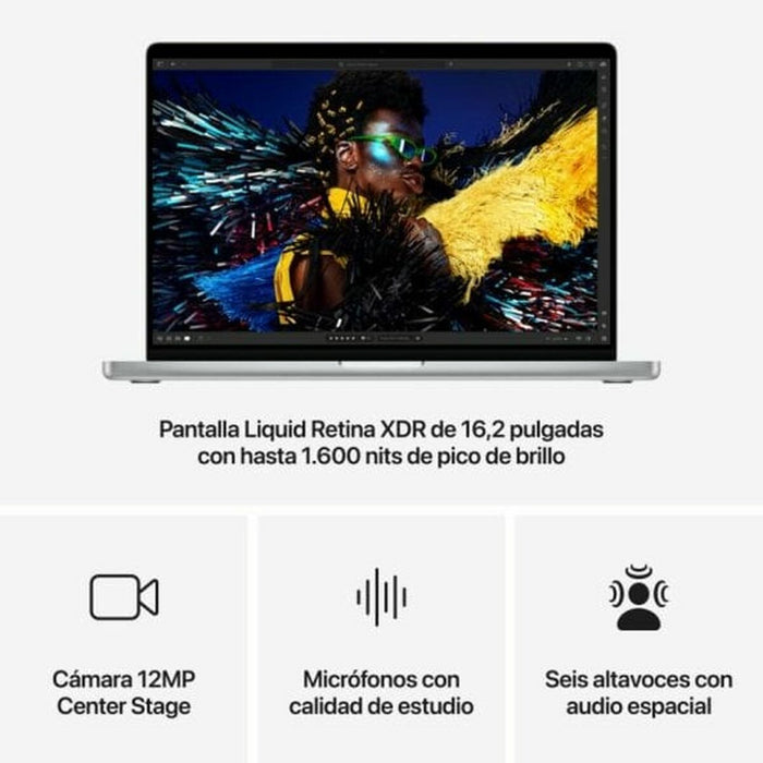 Лаптоп Apple MX2V3Y/A 16,2" M2 36 GB RAM 1 TB SSD Испанска Qwerty