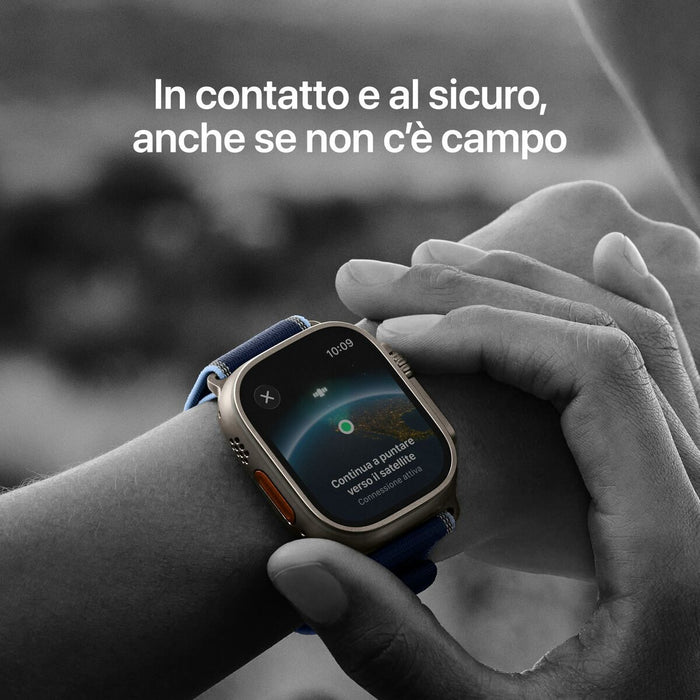 Смарт часовник Apple MEWU4QL/A 49 mm 1,92" Син Титанов Естествен Ø 46 mm Ø 49 mm