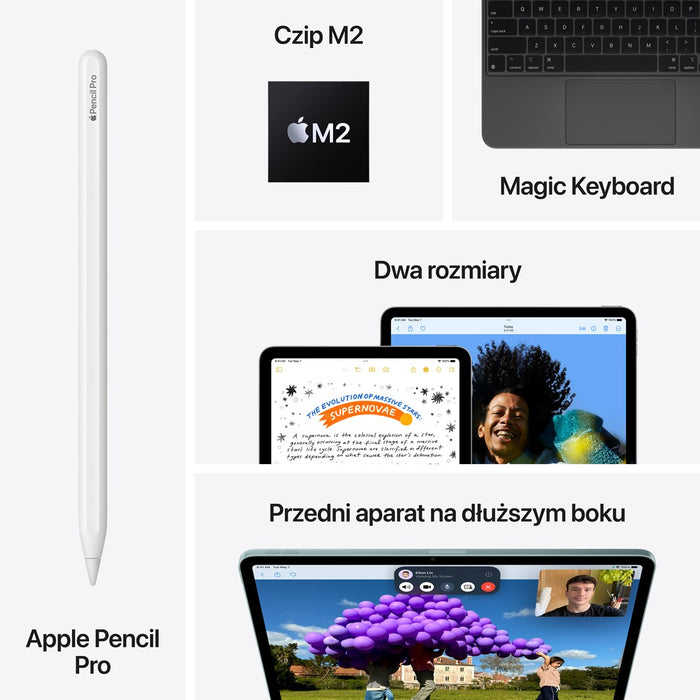 Apple iPad Air 5G Apple M TD-LTE и FDD-LTE 1 TB 27.9 см (11") 8 GB Wi-Fi 6E (802.11ax) iPadOS 17 Син