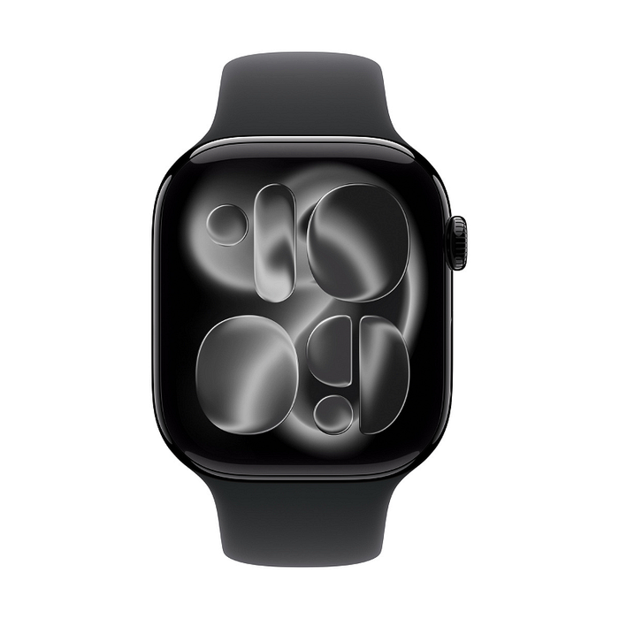 Смарт часовник Apple Watch 11 46mm Jet Black/Black Band M/L meux4 , 2.00 , Apple S10 SiP 64-bit Dual Core , 64