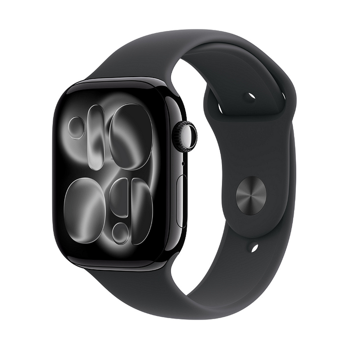 Смарт часовник Apple Watch 11 46mm Jet Black/Black Band M/L meux4 , 2.00 , Apple S10 SiP 64-bit Dual Core , 64