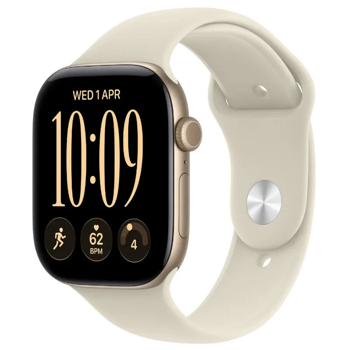 Смарт часовник Apple Watch 12 46mm Light Gold/Sand Band M/L mjep4 , 64 , Apple S11 64-bit Dual Core