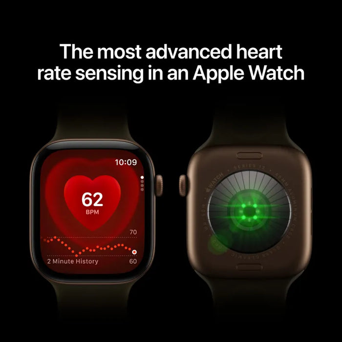 Смарт часовник Apple Watch 12 Cell 42mm Light Gold/Sand Band S/M mjg24 , 64 , Apple S11 64-bit Dual Core
