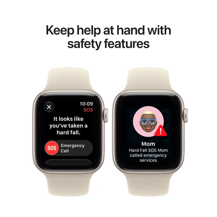Смарт часовник Apple Watch SE3 44mm Starlight/Sand Band S/M MJL34 , 64 , Apple S10 64-bit Dual Core