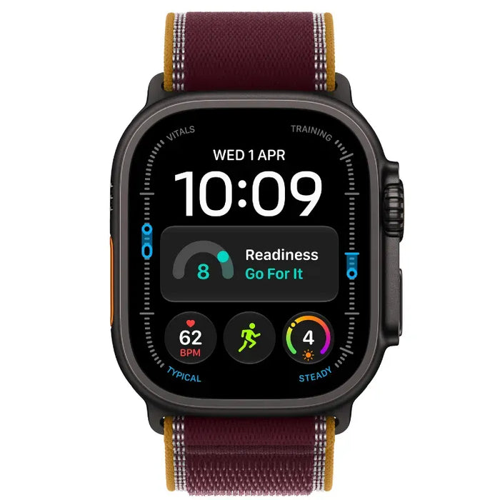Смарт часовник Apple Watch Ultra 4 49mm Black/Burgundy Trail M/L mjc44 , 64 , Apple S11 64-bit Dual Core