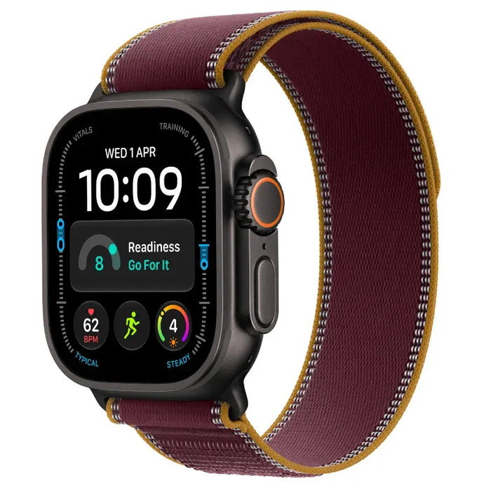 Смарт часовник Apple Watch Ultra 4 49mm Black/Burgundy Trail M/L mjc44 , 64 , Apple S11 64-bit Dual Core