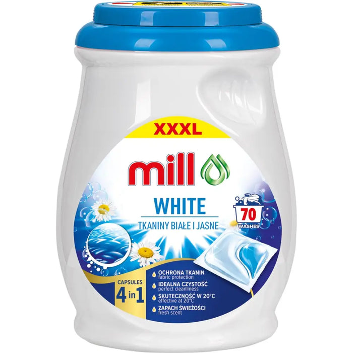 Капсули за пране MILL PRO 2k White 70 бр. (опаковка от 4