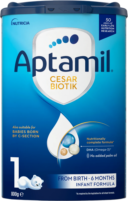 Мляко за кърмачета за начално хранене Cesar Biotik 1 ( от 0+ до 6 месеца), 800 g