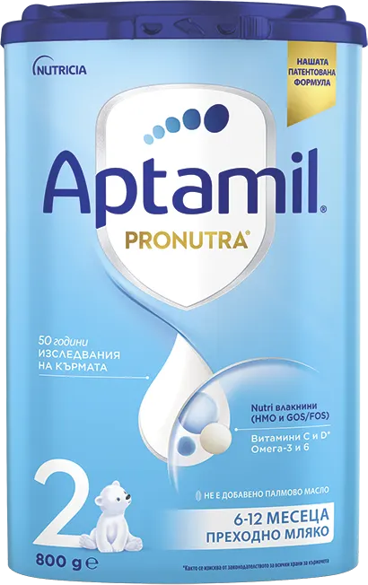 Преходно мляко за кърмачета Pronutra 2 ( от 6 месеца до 12 месеца), 800 g
