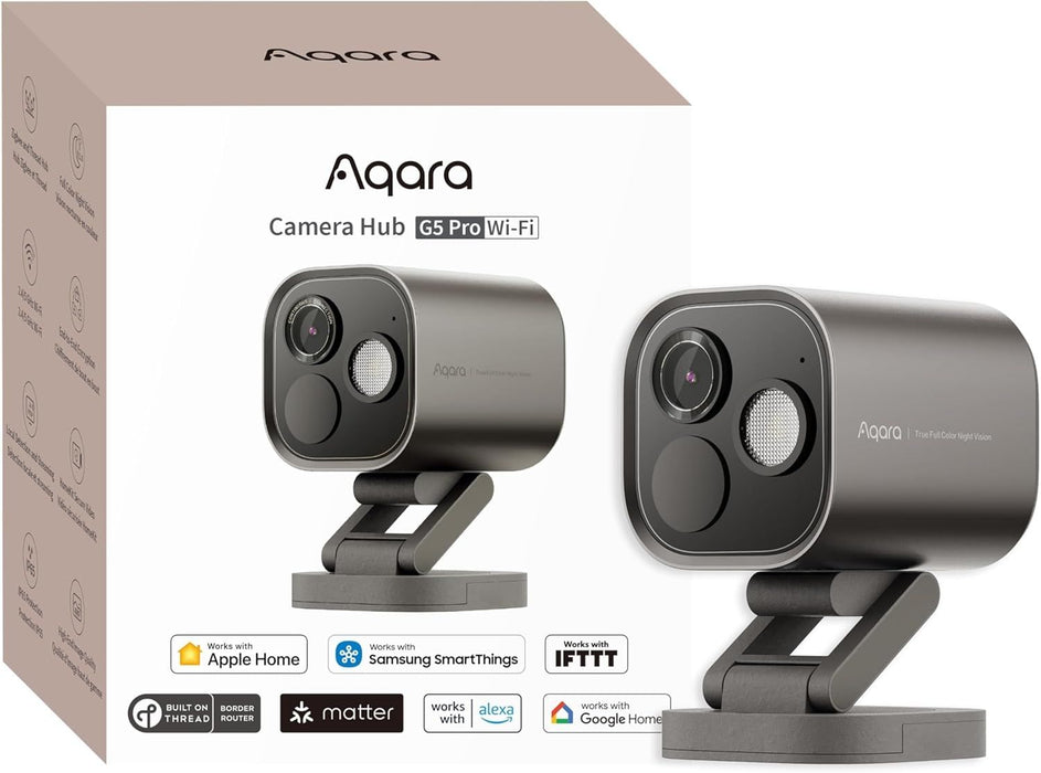 Смарт камера Aqara - Camera Hub G5 Pro, Wi-Fi, сива