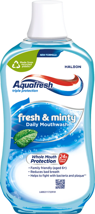 Вода за уста Fresh & Minty, 500 ml