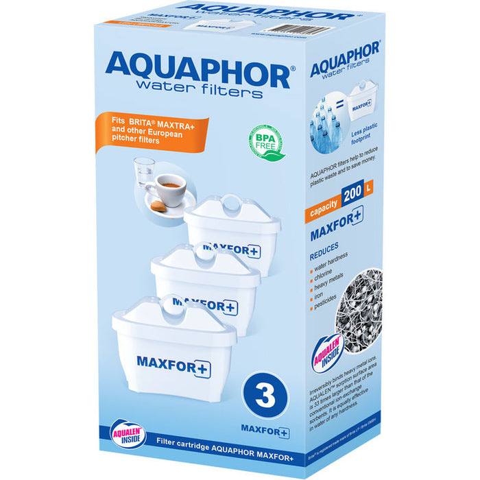 ФИЛТЪР ЗА ВОДА 200L 3БР. MAXFOR PLUS AQUAPHOR MAXFOR PLUS 200 L 3 БР.