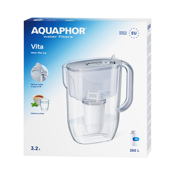 ФИЛТРИРАЩА КАНА VITA СИВА 3.2 L AQUAPHOR