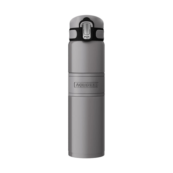 ТЕРМО БУТИЛКА AQUAPHOR 480 ML СИВА