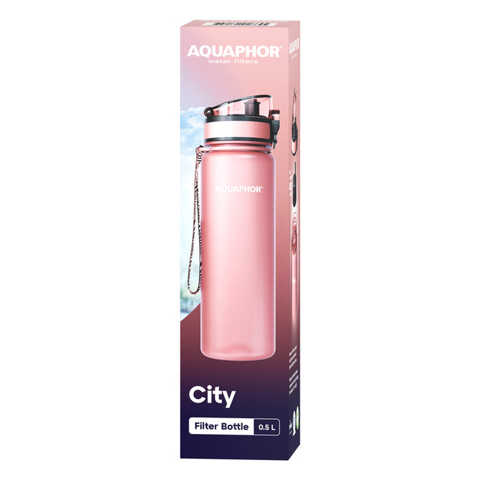 ФИЛТРИРАЩА БУТИЛКА AQUAPHOR CITY ПУДР.РОЗОВ
