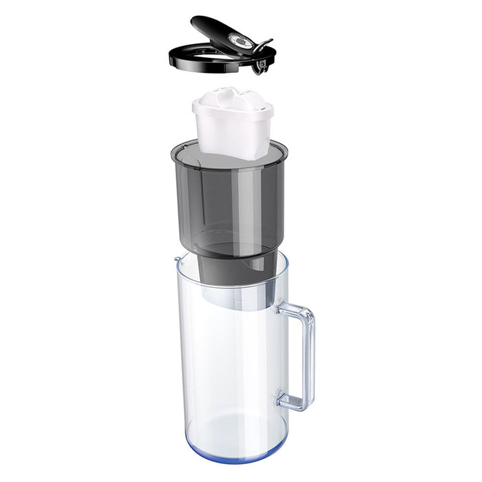 AQUAPHOR СТЪКЛЕНА ЧЕРНА 2.5L