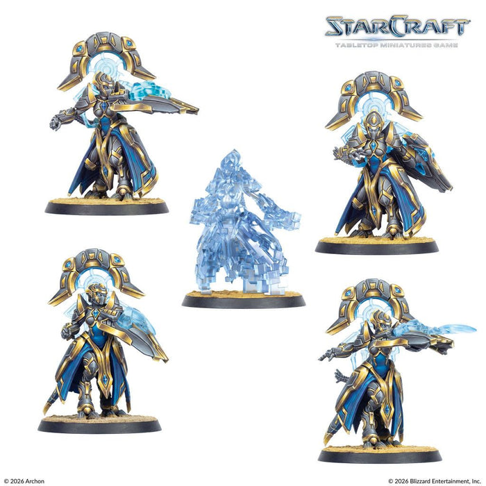 Настолна игра StarCraft: Tabletop Miniatures Game - Protoss Starter Set Founders Edition - Стратегическа