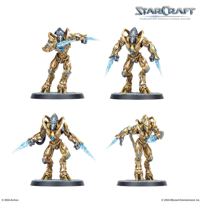 Настолна игра StarCraft: Tabletop Miniatures Game - Protoss Starter Set Founders Edition - Стратегическа