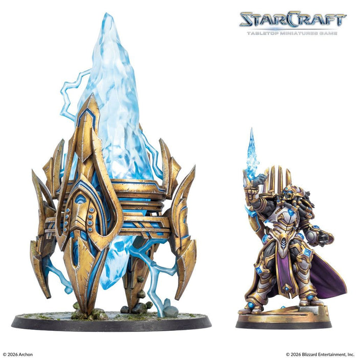 Настолна игра StarCraft: Tabletop Miniatures Game - Protoss Starter Set Founders Edition - Стратегическа