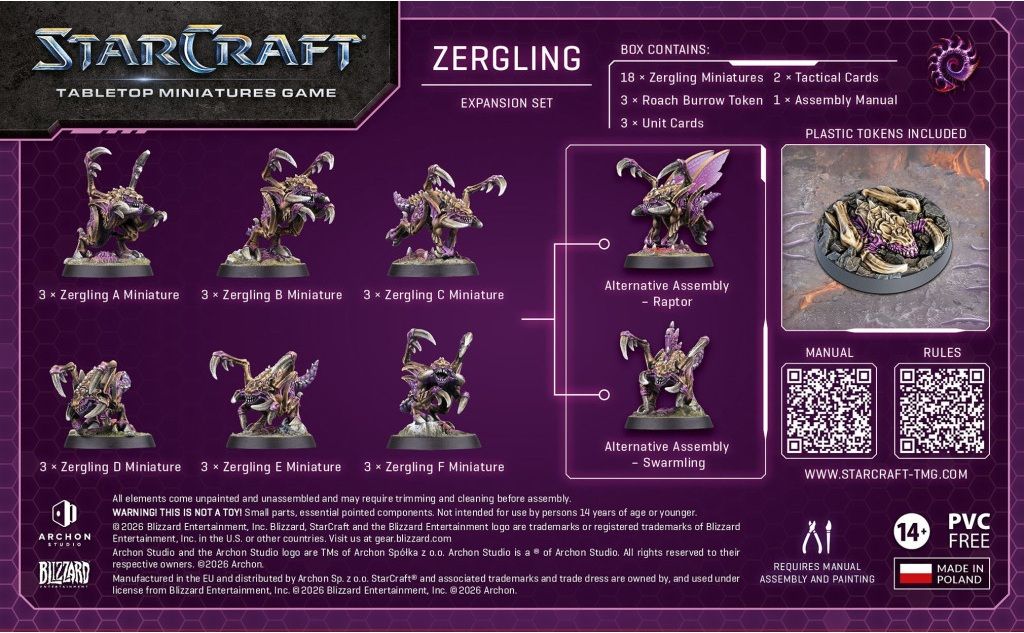 Разширение за настолна игра StarCraft: Tabletop Miniatures Game - Zergling