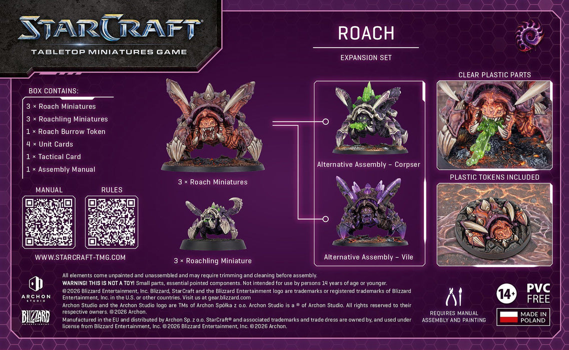 Разширение за настолна игра StarCraft: Tabletop Miniatures Game - Roach