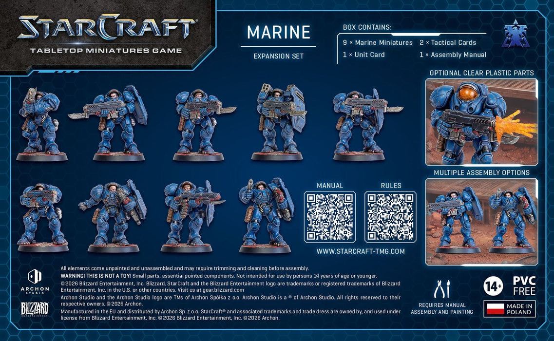 Разширение за настолна игра StarCraft: Tabletop Miniatures Game - Marine