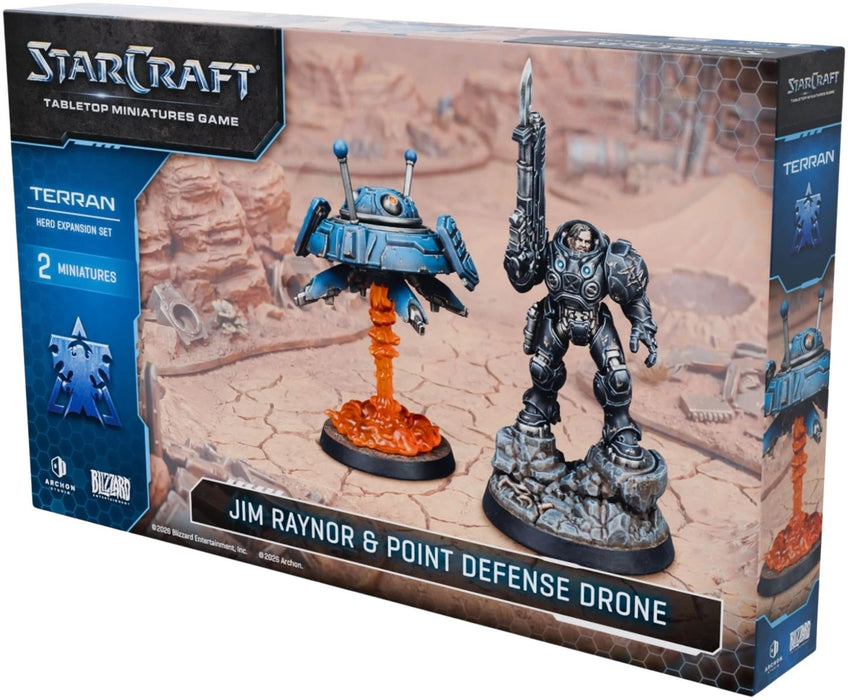 Разширение за настолна игра StarCraft: Tabletop Miniatures Game - Jim Raynor & Point Defense Drone