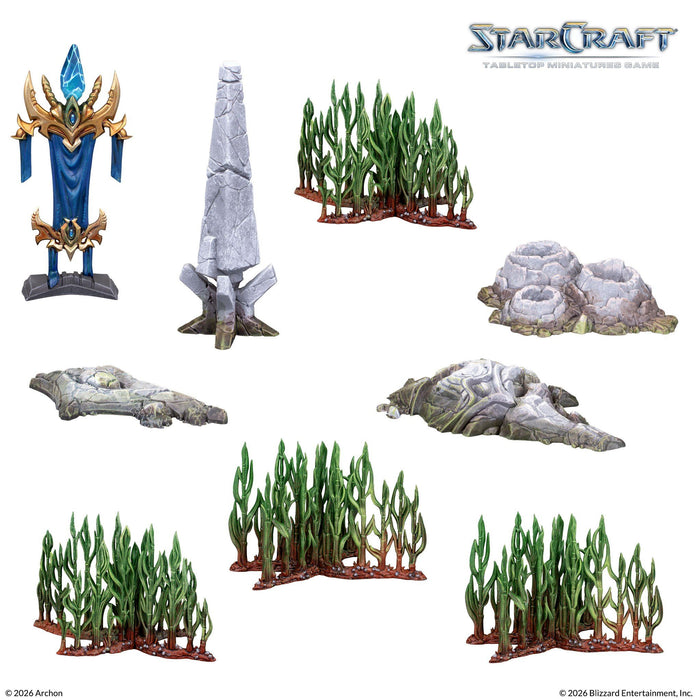 Разширение за настолна игра StarCraft: Tabletop Miniatures Game - Lost Temple Terrain Expansion Set