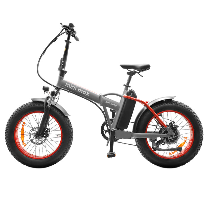 Електрически велосипед ARGENTO MINIMAX RED MY2025 250 W, ДО 25 KM/Ч, ПРОБЕГ ДО 70 KM, 20.00 "