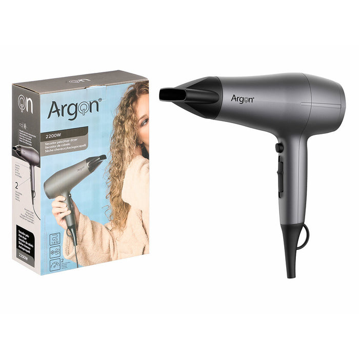Сешоар Argon Черен Сребрист 2200 W