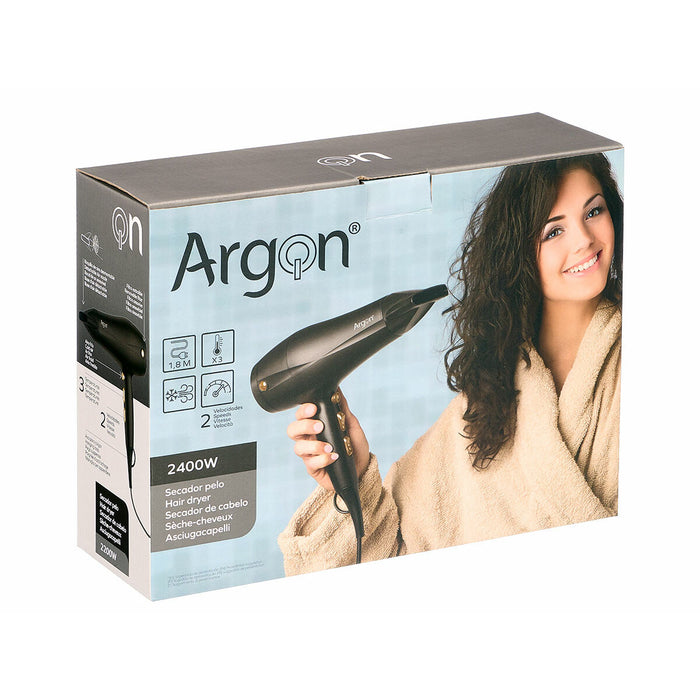 Сешоар Argon Черен Златен 2400 W