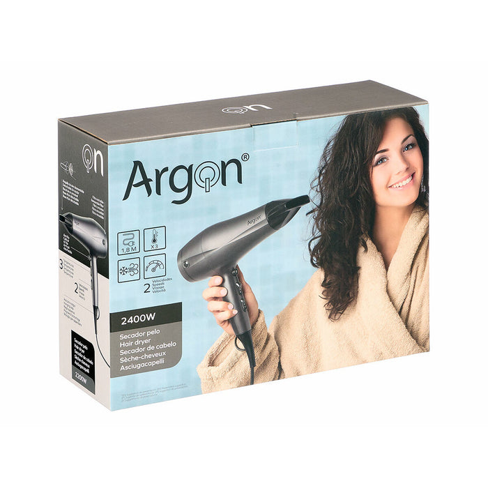 Сешоар Argon Черен Сребрист 2400 W