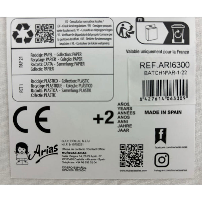 Обувки за кукли Arias Розов 45 cm