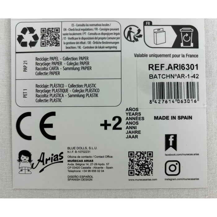 Обувки за кукли Arias Розов 45 cm