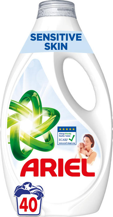Гел за пране Sensitive Skin, 40 пранета, 1,8 l