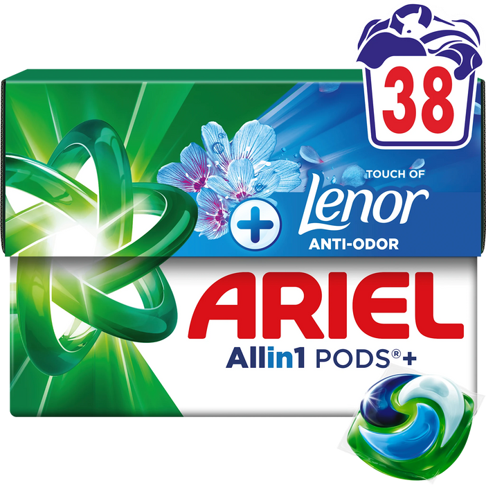 Капсули за пране Touch of Lenor, 38 бр