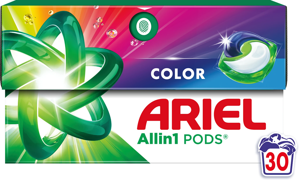 Капсули за цветно пране All in 1, 30 пранета, 573 g