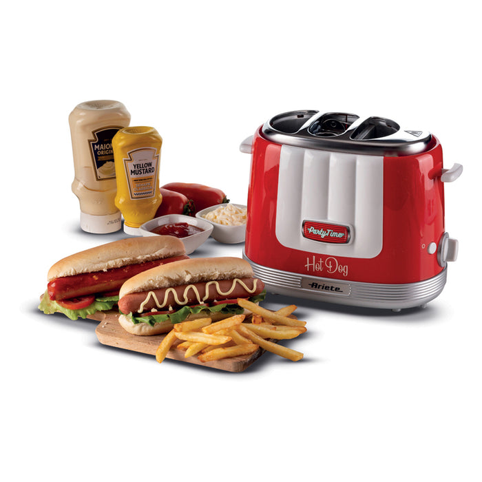 УРЕД ЗА ХОТ-ДОГ ARIETE PARTY TIME ROSSO ЧЕРВЕН, 650 W