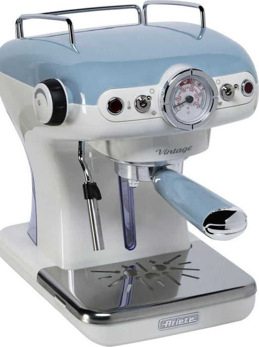 Еспресо машина Ariete - Vintage 1389, 15 бара, 900W, синя
