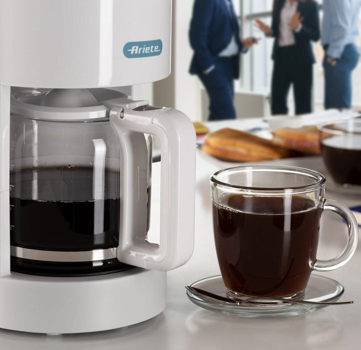 Филтърна кафемашина Ariete - Breakfast 1394, 900W, 12 чаши, бяла