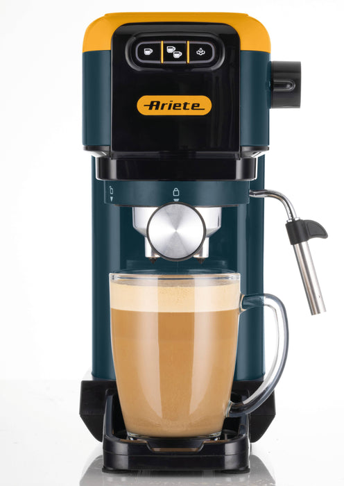 Ръчна еспресо машина Ariete - 1399, 15 bar, 1.1 l, Mango Yellow